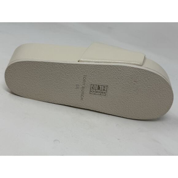 Tory Burch shoes sandals light cream woven wedge heels 6 - Picture 2 of 7